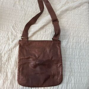 Vintage Brown Leather Unisex Bag